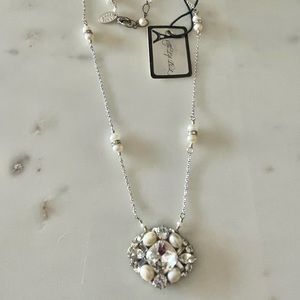 NWT Haute Bride N185 Cushion cut necklace